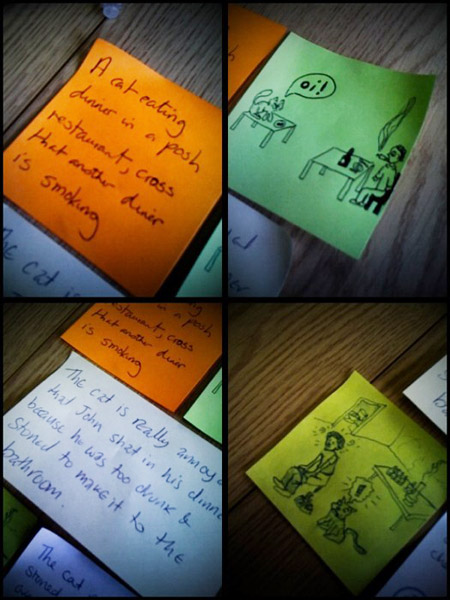 Post-it note game one